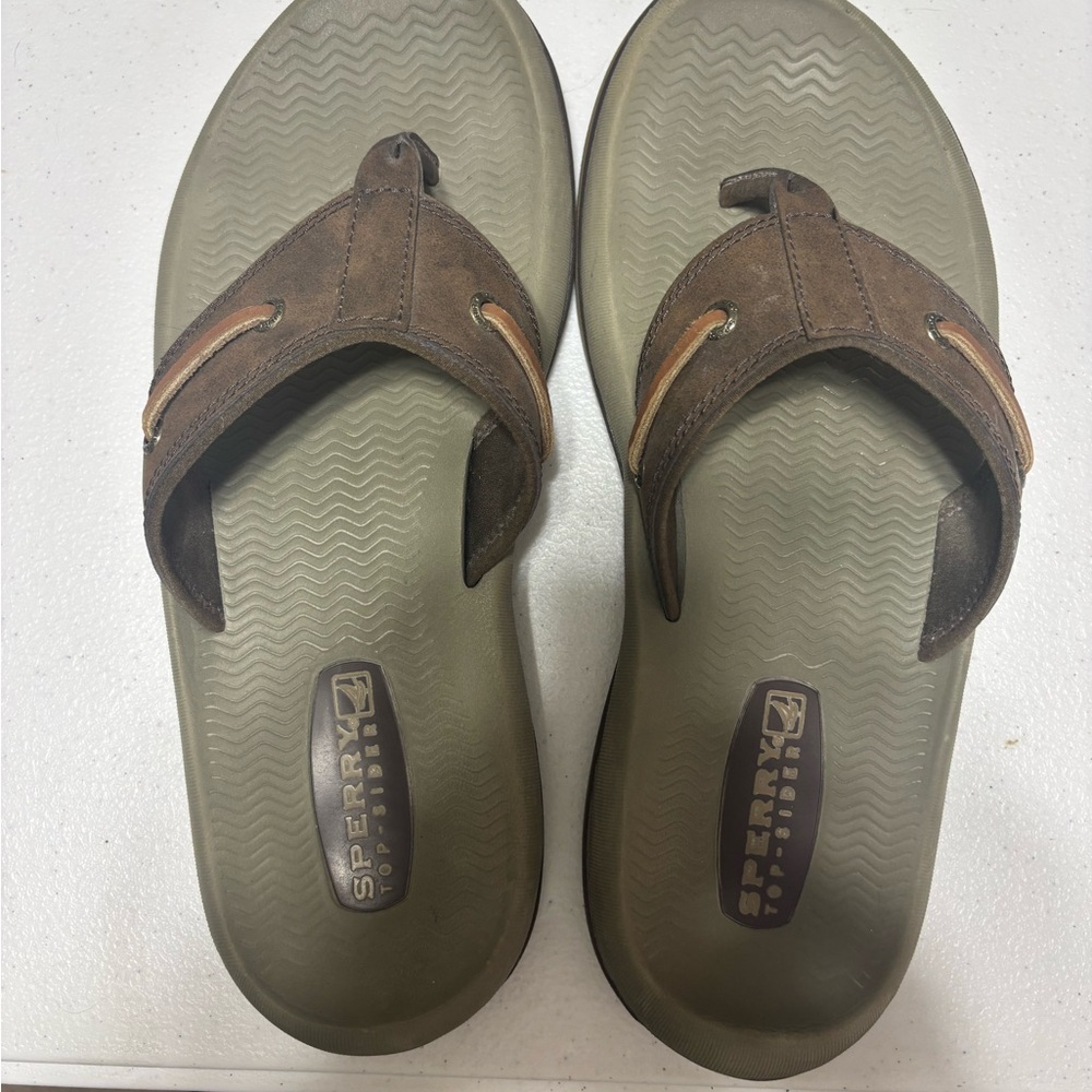 Sperry Men's Brown Flip Flops